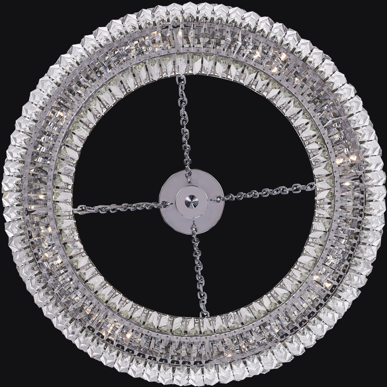 Circolare 8 Light 28 inch Polished Chrome Pendant Ceiling Light