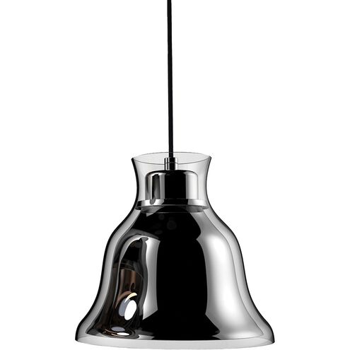 Bolero 1 Light 8.3 inch Chrome with Clear Mini Pendant Ceiling Light