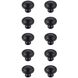 Garlande Matte Black Hardware Cabinet Knob, Set of 10