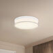 Quara 7 inch White Flush Mount Ceiling Light