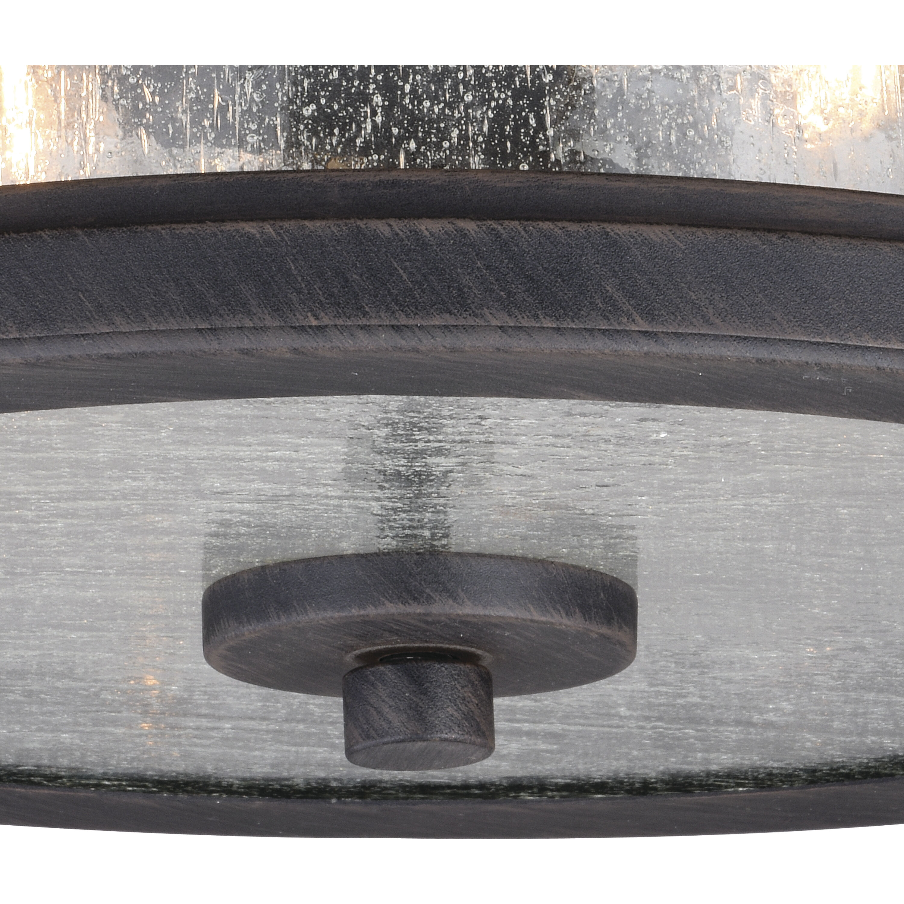 Cumberland LED 13 inch Rust Iron Outdoor Ceiling