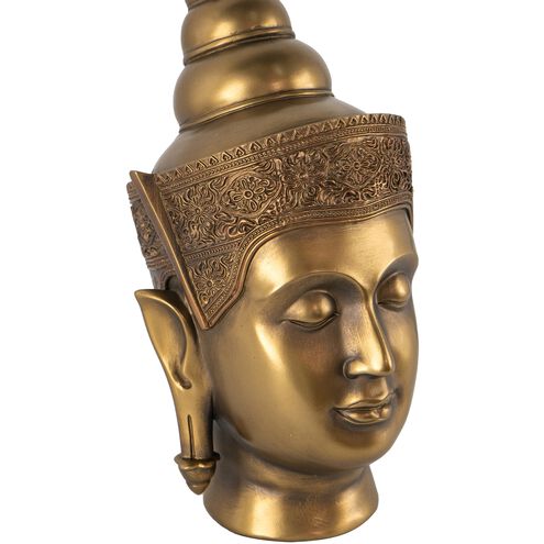 Buddha Head Bronze Statue
