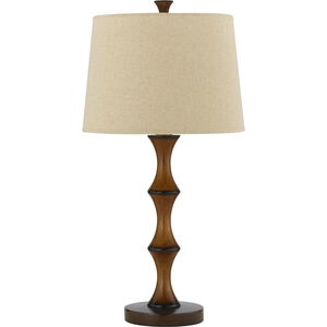 Bamboo 28 inch 150 watt Bamboo Table Lamp Portable Light