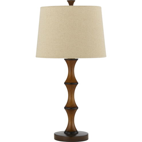 Bamboo 28 inch 150 watt Bamboo Table Lamp Portable Light