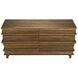 Bernard Dark Walnut Dresser, 6 Drawer