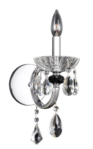 Steffani 1 Light 12 inch Chrome Wall Sconce Wall Light in Firenze Clear