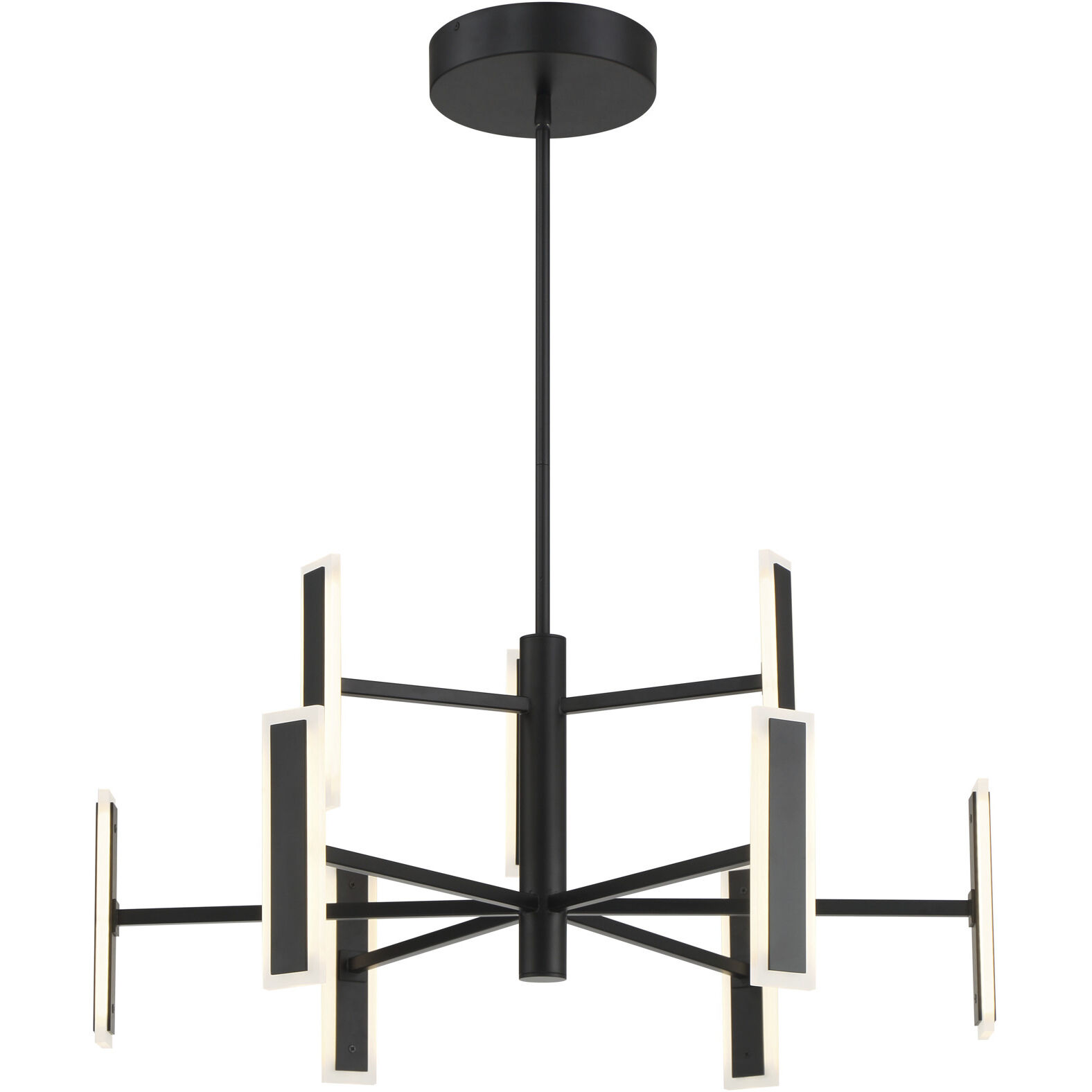 Edge LED 54 inch Coal Chandelier Ceiling Light