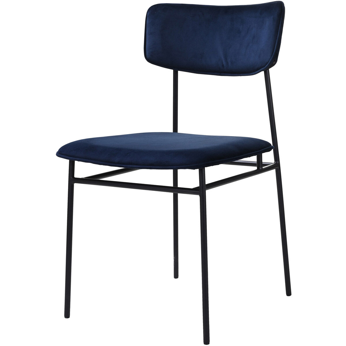 Moe's Home Collection EQ-1016-26 Sailor Blue Dining Chair, Set of 2