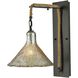 Hand Formed Glass 1 Light 10 inch Oil Rubbed Bronze Sconce Wall Light