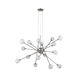 Galaxia 16 Light 34 inch Brushed Nickel Chandelier Ceiling Light