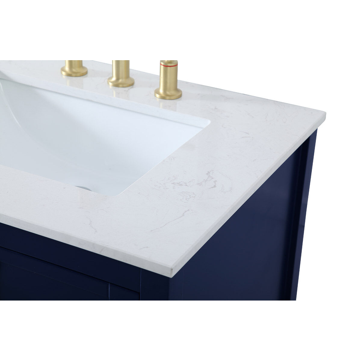 Theo 72 X 22 X 34 inch Blue Vanity Sink Set