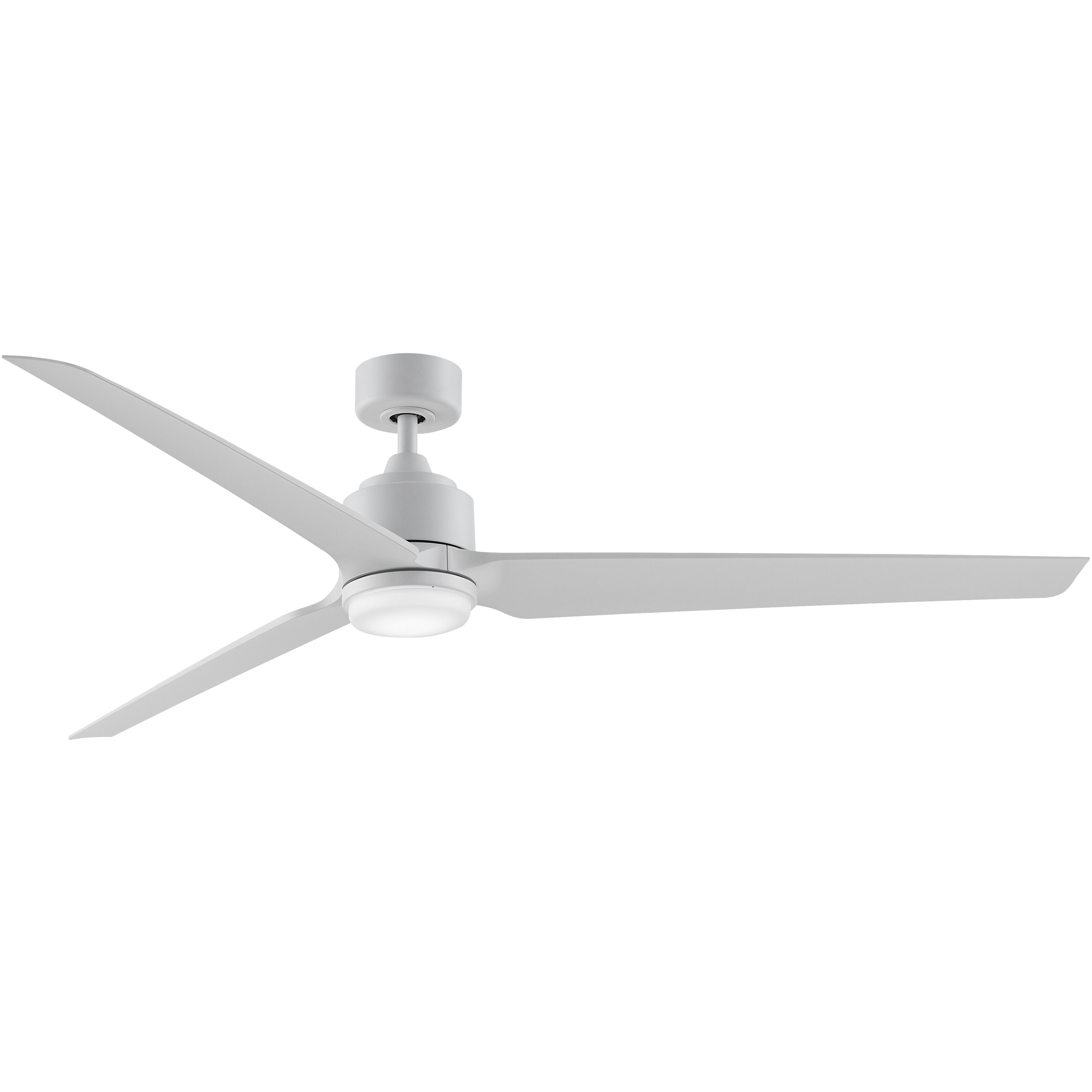 TriAire Custom LED Matte White Fan Light