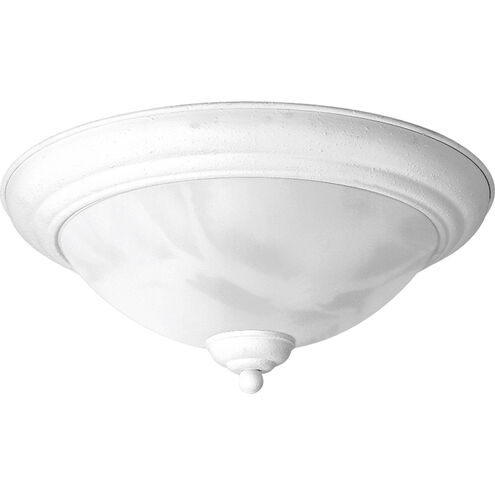 Travera 2 Light 15 inch Textured White Close-to-Ceiling Ceiling Light