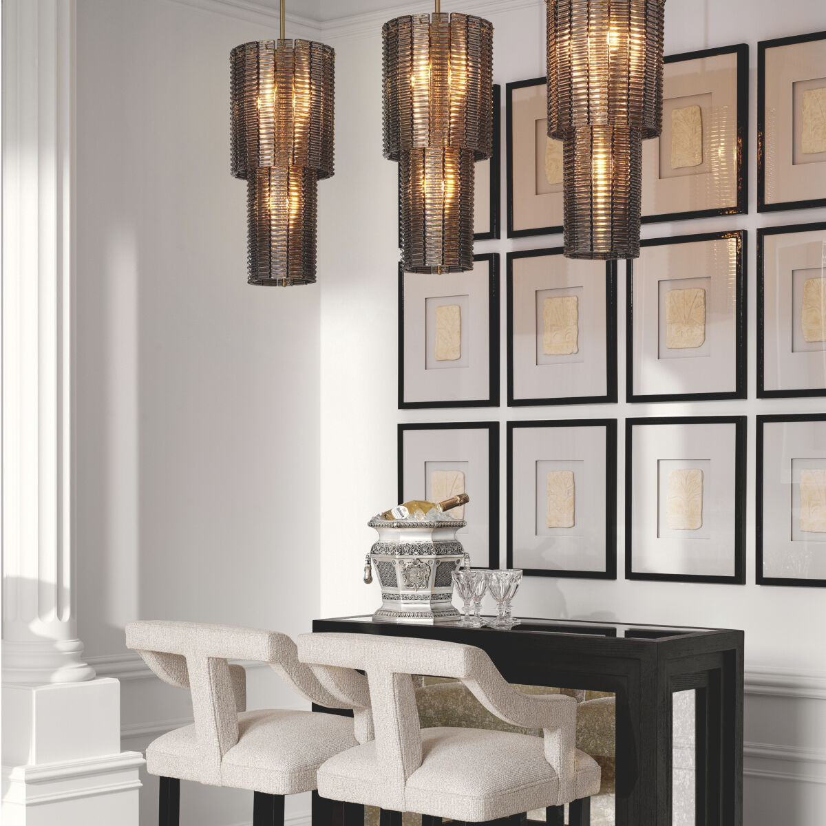 Imperial 6 Light 13.78 inch Brushed Brass Chandelier Ceiling Light, Small