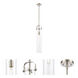 Restoration Pilaster 1 Light 5 inch Brushed Satin Nickel Mini Pendant Ceiling Light, Restoration