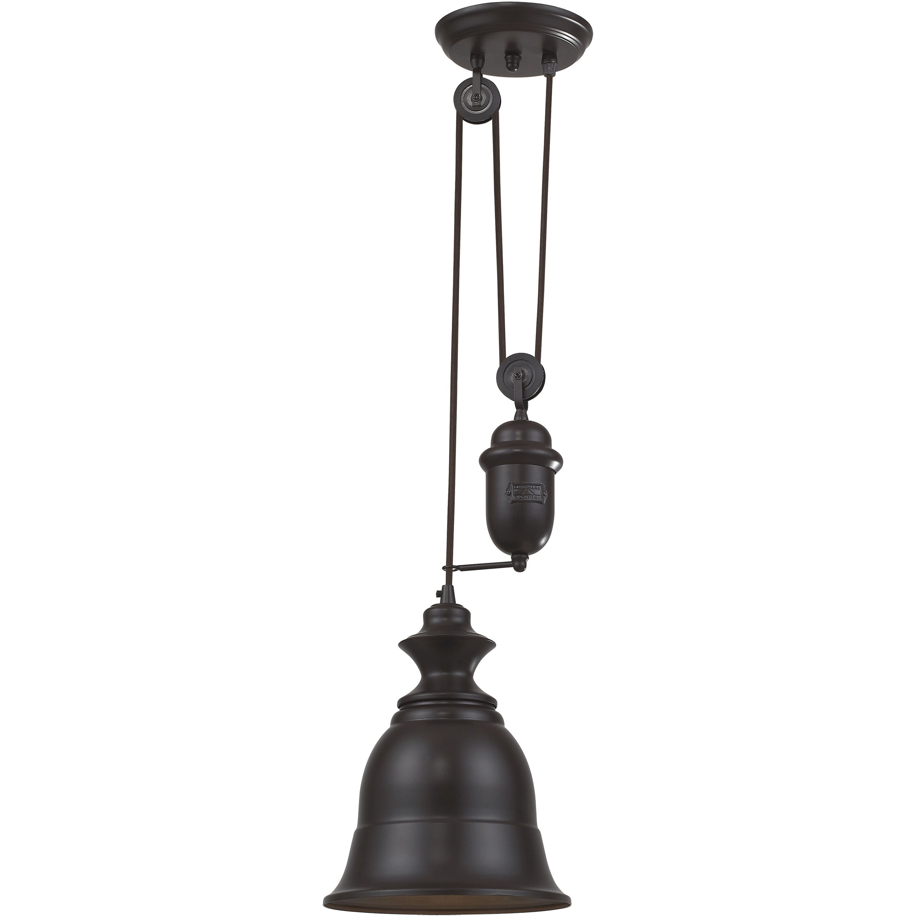 Farmhouse 1 Light 8 inch Oil Rubbed Bronze Mini Pendant Ceiling Light
