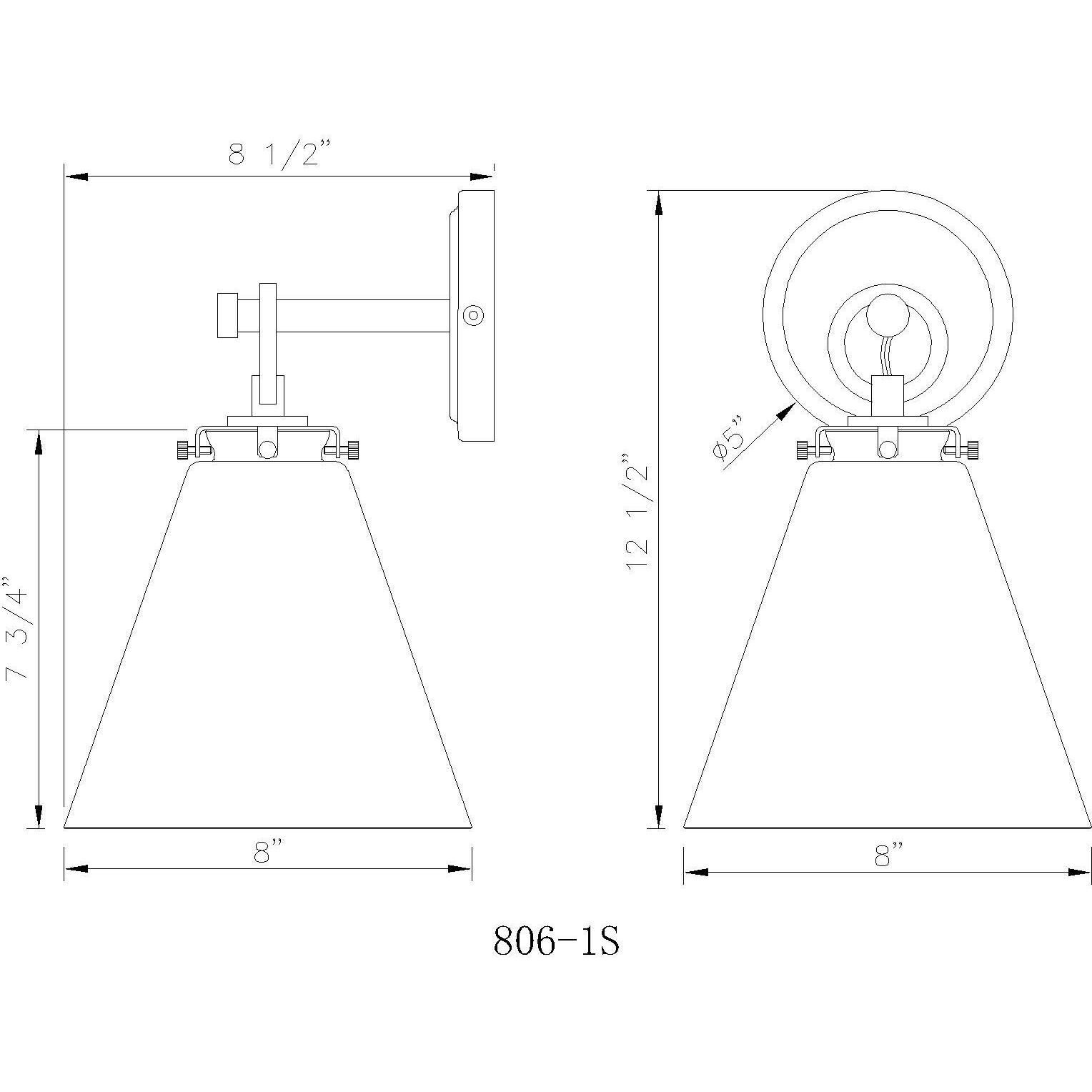 Harper 1 Light 8 inch Rubbed Brass Wall Sconce Wall Light