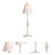 City Lights 28.5 inch 100.00 watt White/Cream Table Lamp Portable Light