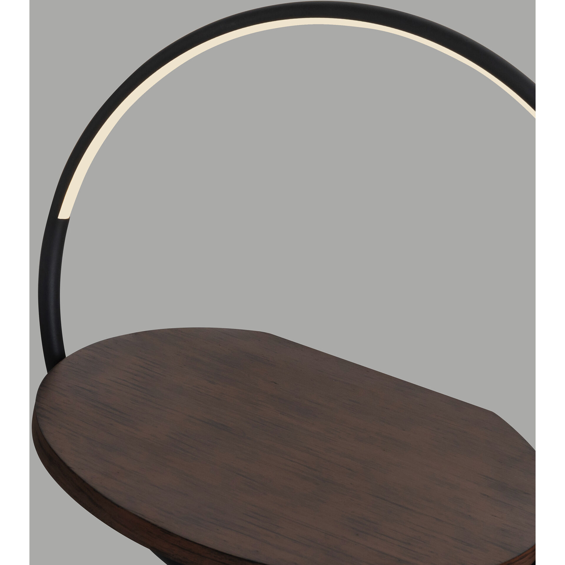 Maya 37.13 inch 14.00 watt Black/Walnut Floor Lamp Portable Light