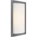 Margate LED 10.25 inch Satin and White Outdoor Wall Sconce