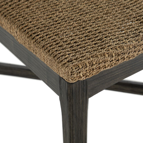 Richard Dark Brown Rubber Wood / Natural Seagrass Occasional Chair