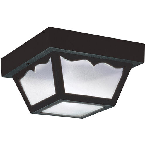 Outdoor Ceiling 1 Light 8.25 inch Black Outdoor Ceiling Flush Mount