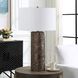 Malaga 35.5 inch 150.00 watt Distressed Aged Bronze and Brass Table Lamp Portable Light