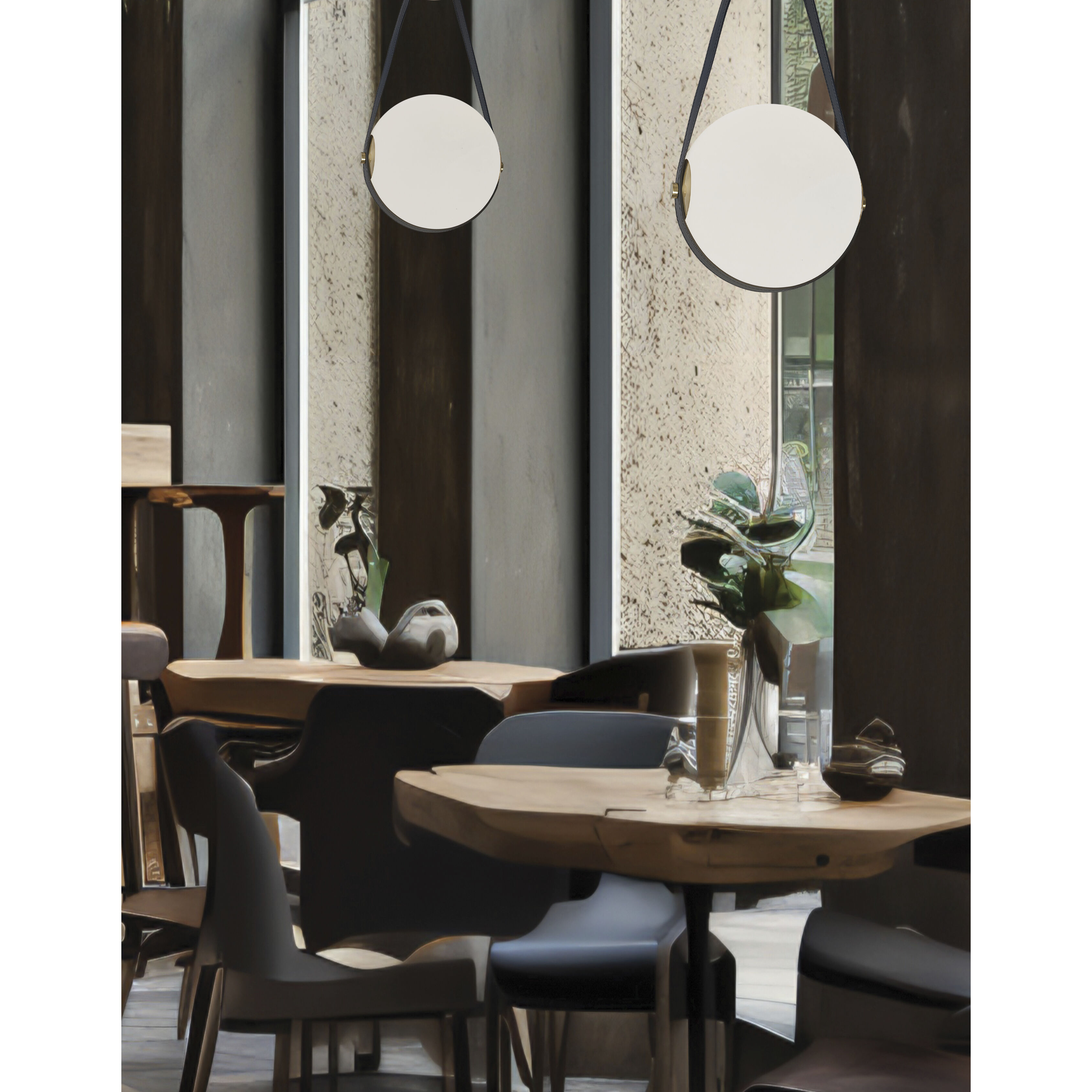 Persis LED 11.75 inch Aged Brass Single Drop Pendant Ceiling Light