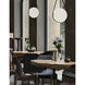 Persis LED 11.75 inch Aged Brass Single Drop Pendant Ceiling Light