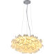 Bethel International Canada LED 21 inch White LED Chandelier Ceiling Light DLS47C20CL - Open Box