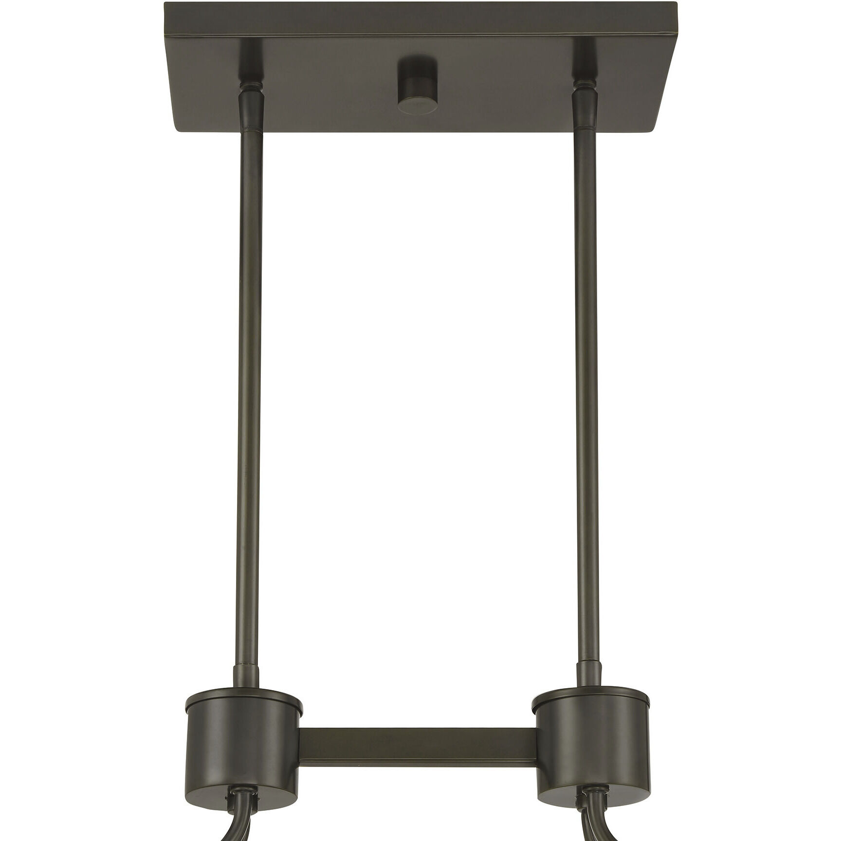 Darien Linear Chandelier Ceiling Light in Mediterranean Bronze