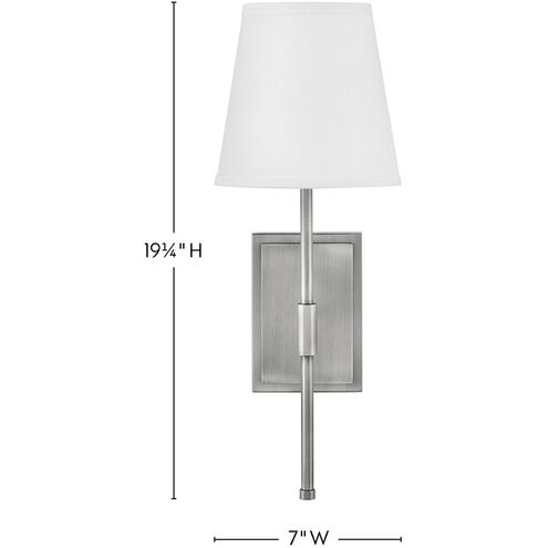 Beale 1 Light 7 inch Antique Nickel Sconce Wall Light