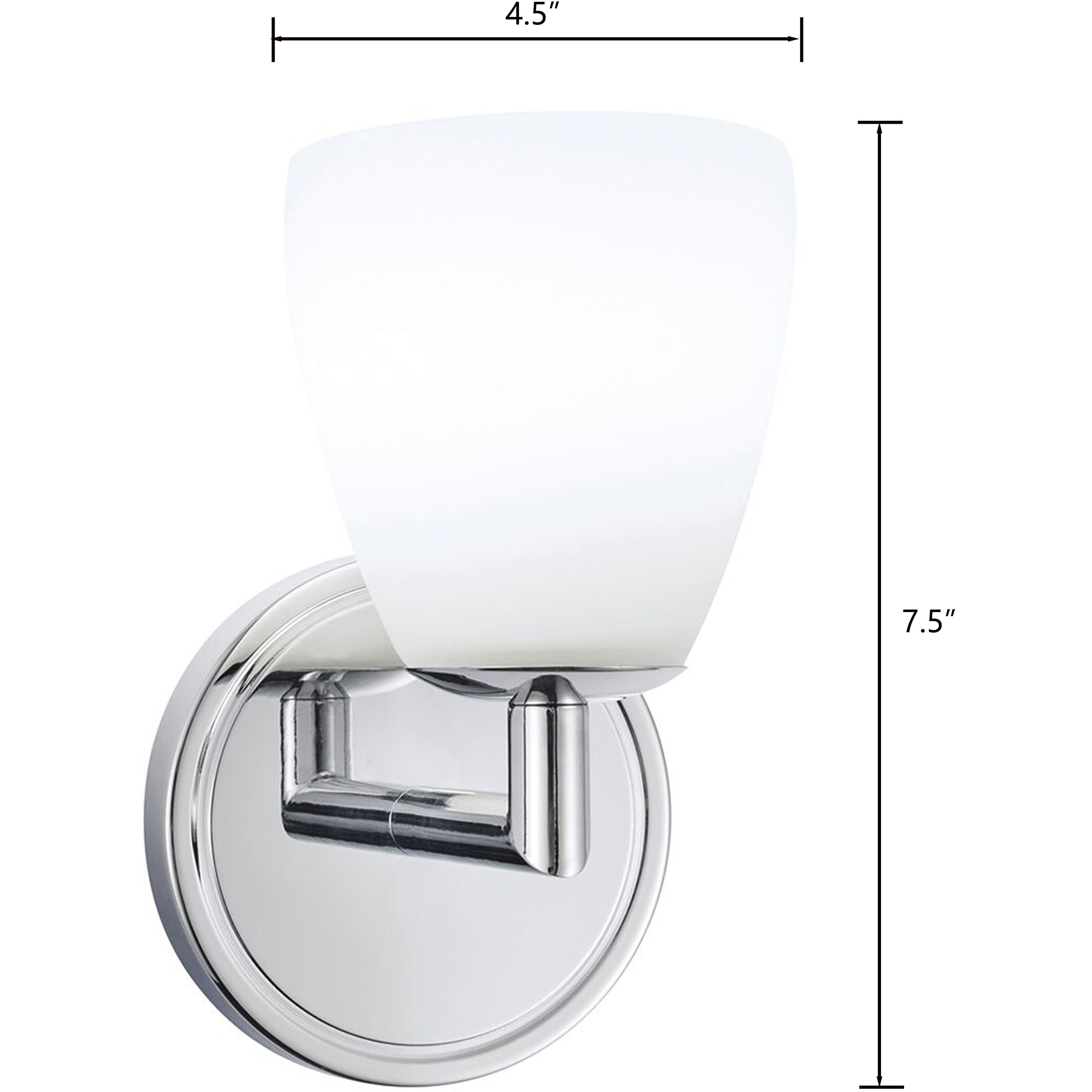 Chancellor Sconce Wall Light in Chrome