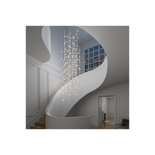 Constellation Andromeda LED 25 inch Satin Brass Pendant Ceiling Light