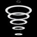 Arctic Rings LED 37 inch Bright Satin Aluminum Ring Pendant Ceiling Light