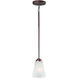 Vital 1 Light 6 inch Oil Rubbed Bronze Mini Pendant Ceiling Light
