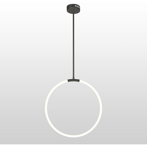 Hoops LED 5 inch Black Chandelier Ceiling Light