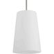 Clarion 1 Light 10.5 inch Brushed Nickel Pendant Ceiling Light
