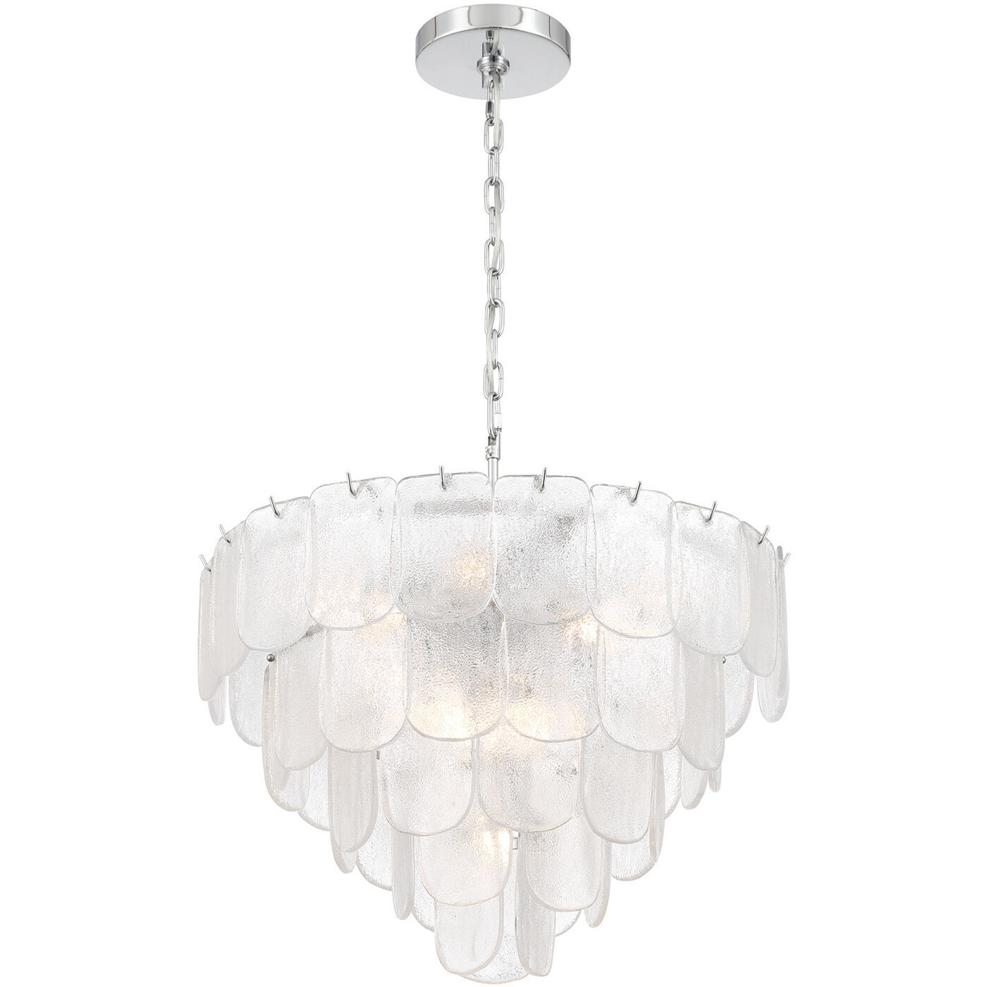 Bianca 12 Light 24.8 inch Polished Nickel Chandelier Ceiling Light in Crystalline