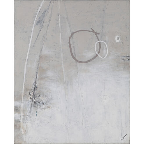 Pinceau White/Beige/Grey/Black Canvas Art