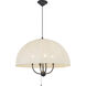 Alora Mood Crosby Pendant Ceiling Light in Matte Black