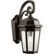 Courtyard 1 Light 18 inch Rubbed Bronze Outdoor Wall in A19, Medium