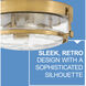 Harper 3 Light 15.75 inch Heritage Brass Indoor Flush Mount Ceiling Light