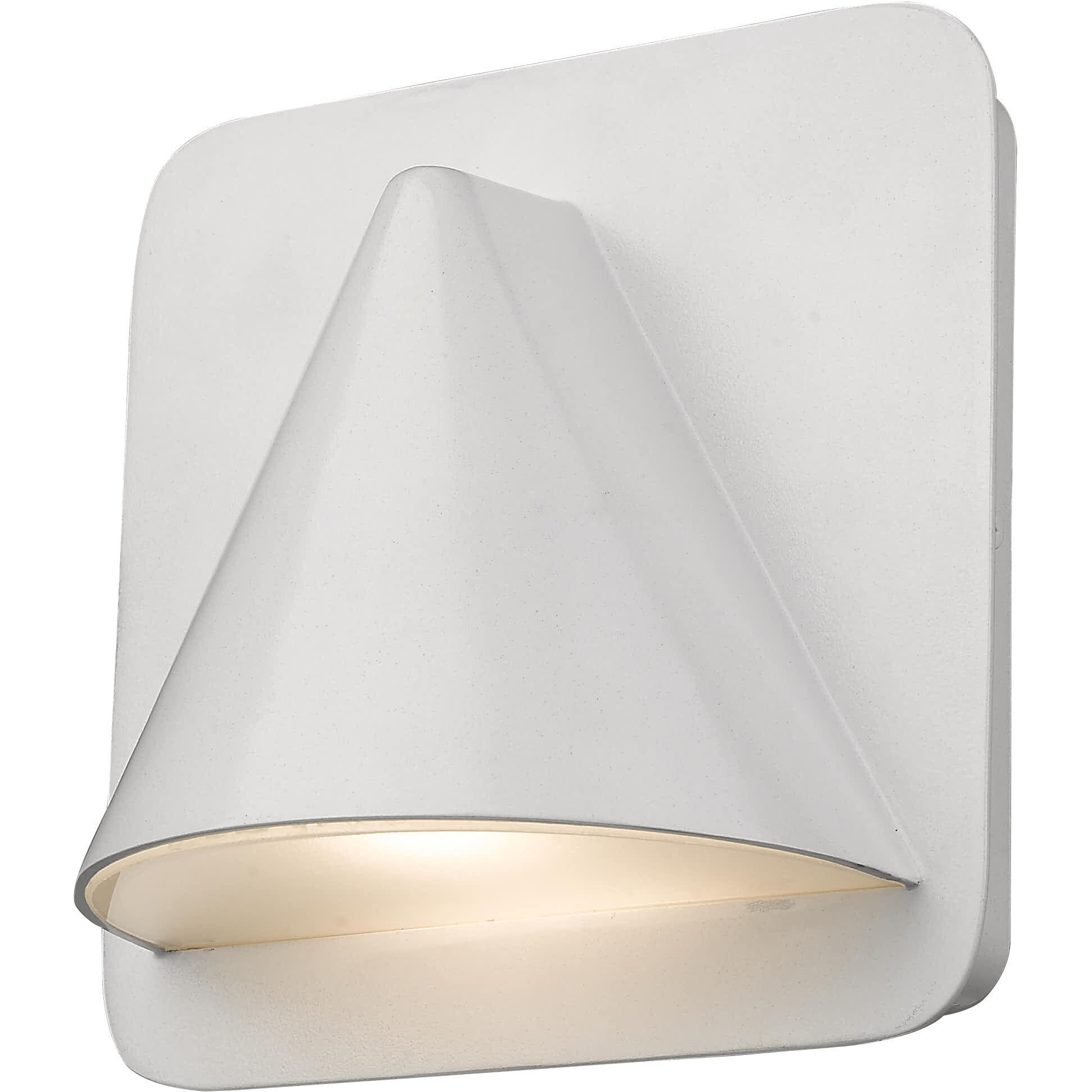 Obelisk LED 6.25 inch White Outdoor Wall Light