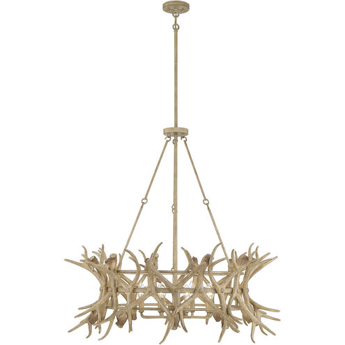 Daniels 8 Light 40 inch Natural Antler Chandelier Ceiling Light