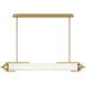 Espada Linear Chandelier Ceiling Light in Gold