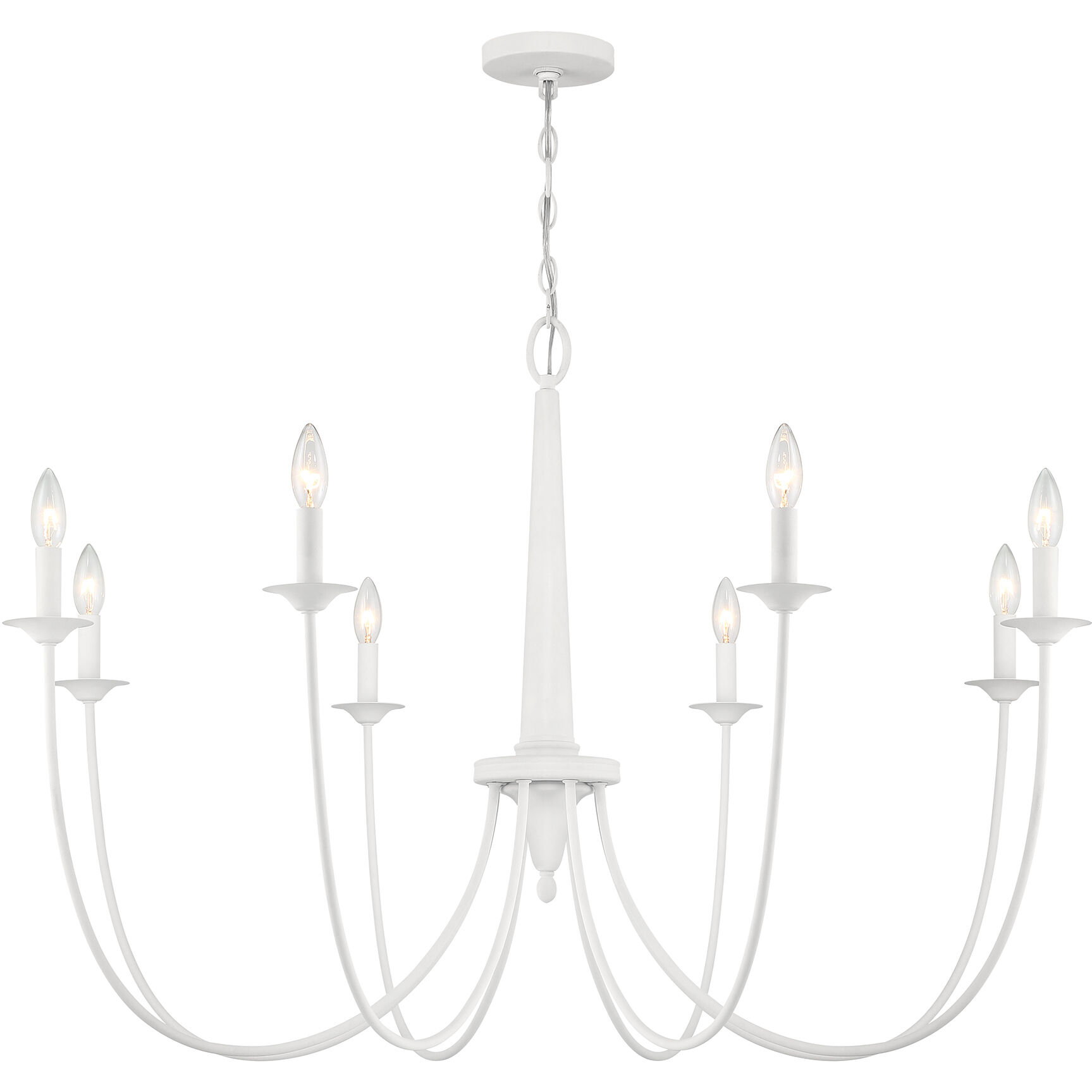 Stonecrest 8 Light 42 inch Bisque White Chandelier Ceiling Light