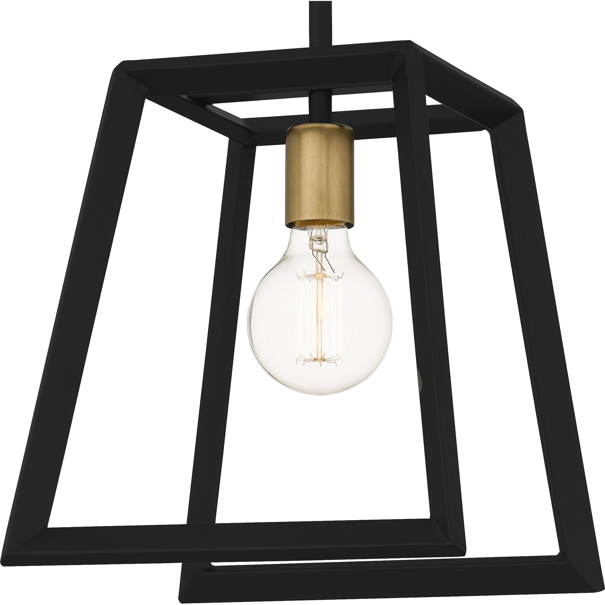 Tilly 1 Light 10 inch Matte Black Mini Pendant Ceiling Light, Small