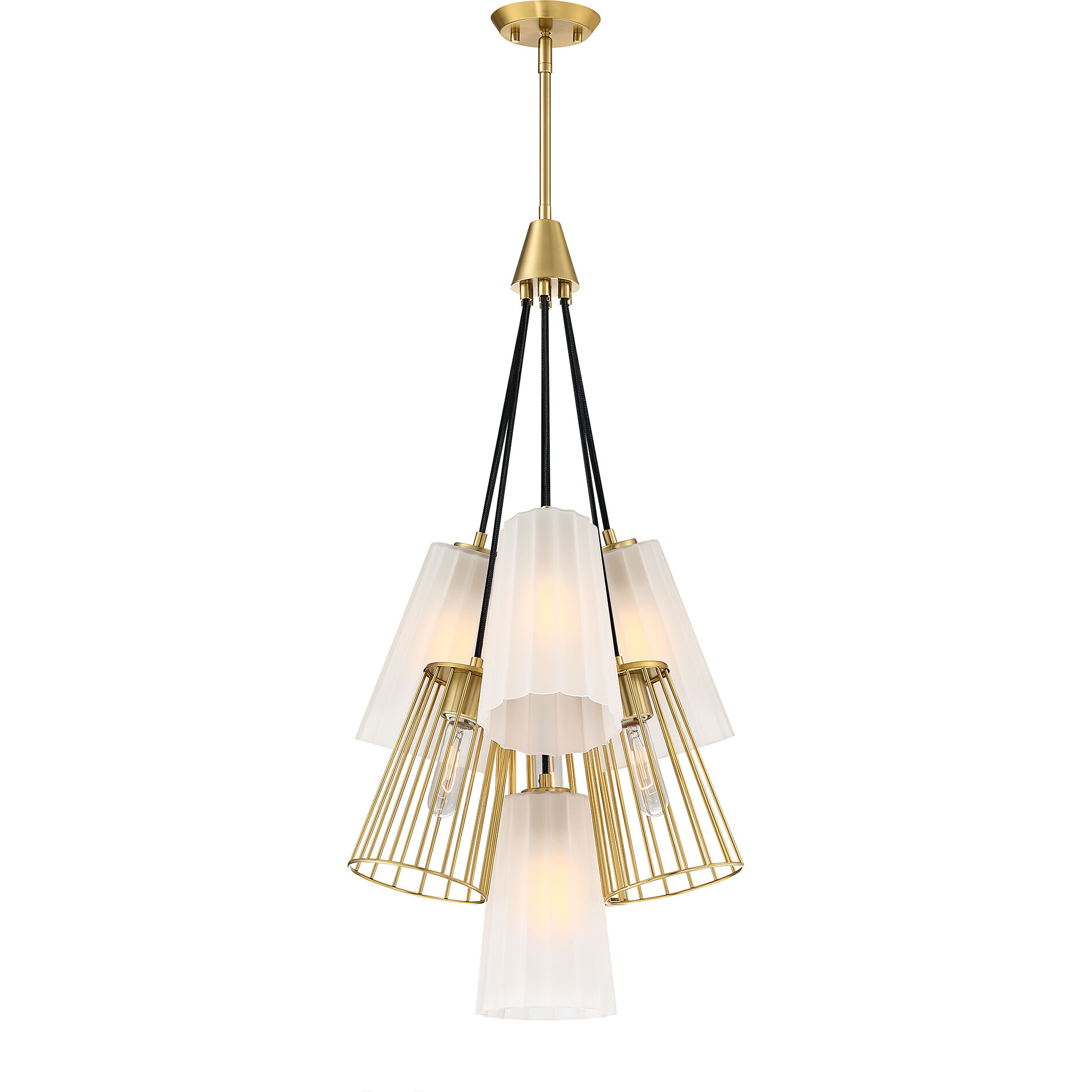 Liana 7 Light 18 inch Brushed Gold Chandelier Ceiling Light