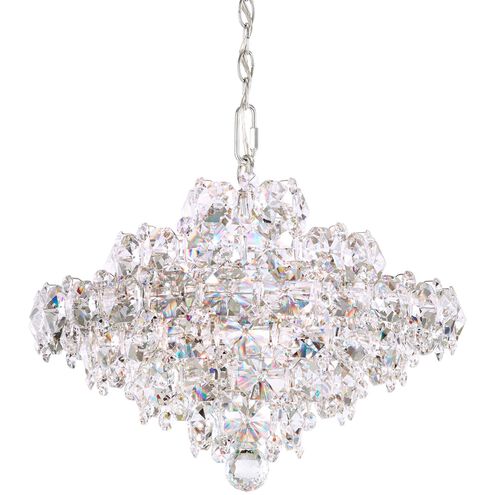 Baronet 8 Light Polished Stainless Steel Pendant Ceiling Light in Radiance